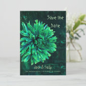 Save The Date Chrysanthème noir et vert (Debout devant)