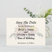 Save The Date Chrysanthèmes rose clair (Debout devant)