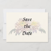 Save The Date Chrysanthèmes rose clair (Dos)