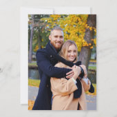 Save The Date Chute dorée Terracotta Floral (Dos)