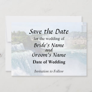 Save The Date Chutes du Niagara NY - Vue depuis le côté américai