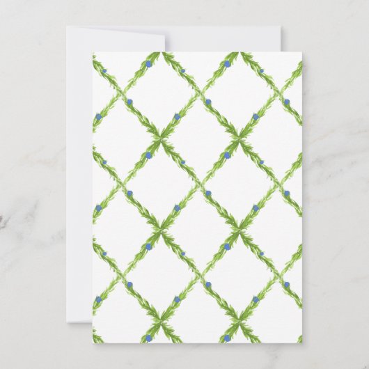 Save The Date Cimetière d'aquarelle de Citrus, Mariage de Chinoi (Dos)