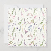 Save The Date Cimier de fleur sauvage à l'aquarelle (Dos)