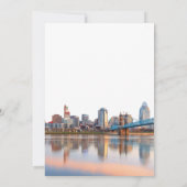 Save The Date Cincinnati Skyline Watercolor Ohio Wedding (Dos)