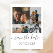 Save The Date Cinq photos Collage Inspirer Enregistrer la date