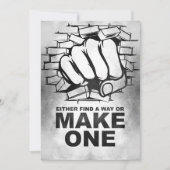 Save The Date Citation De Bonheur Soit Trouver Un Moyen, Soit Fa (Devant)