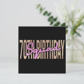 Save The Date Citation de l'équipe du 70e anniversaire (Debout devant)