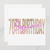 Save The Date Citation de l'équipe du 70e anniversaire (Devant / Derrière)