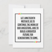 Save The Date Citations du 11° siècle, Liberté des Africains-Amé (Devant)