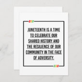 Save The Date Citations du 11° siècle, Liberté des Africains-Amé (Devant / Derrière)