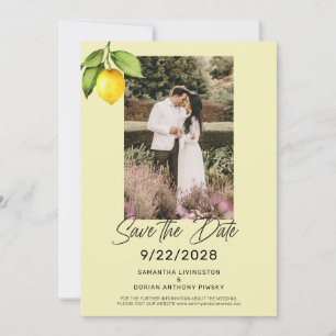 Save The Date Citron jaune