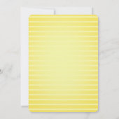 Save The Date Citron mignonne Jaune brillant Beau Mariage Citrus (Dos)