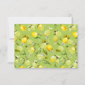 Save The Date citrons aquarelle 22 (Dos)