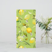 Save The Date citrons aquarelle 22 (Debout devant)