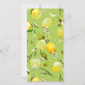 Save The Date citrons aquarelle 22 (Dos)