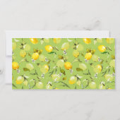 Save The Date citrons aquarelle 22 (Dos)