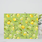 Save The Date citrons aquarelle 22 (Debout devant)