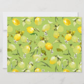 Save The Date citrons aquarelle 22 (Dos)
