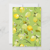 Save The Date citrons aquarelle 22 (Dos)