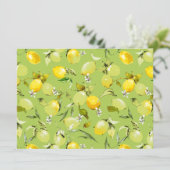 Save The Date citrons aquarelle 22 (Debout devant)