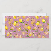 Save The Date citrons aquarelle 25 (Dos)