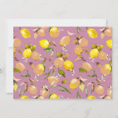Save The Date citrons aquarelle 25 (Dos)