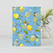 Save The Date citrons aquarelle 27 (Debout devant)