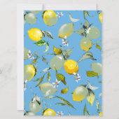 Save The Date citrons aquarelle 27 (Dos)