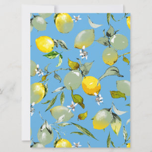 Save The Date citrons aquarelle 27