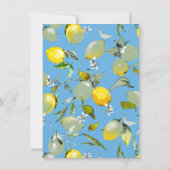 Save The Date citrons aquarelle 27 (Dos)