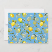Save The Date citrons aquarelle 27 (Dos)