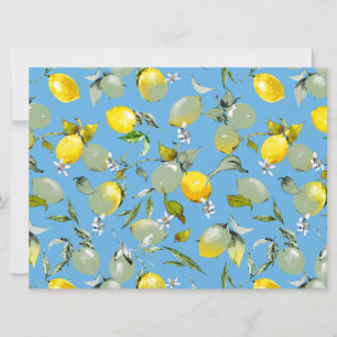 Save The Date citrons aquarelle 27