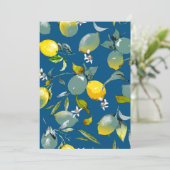 Save The Date citrons aquarelle 28 (Debout devant)