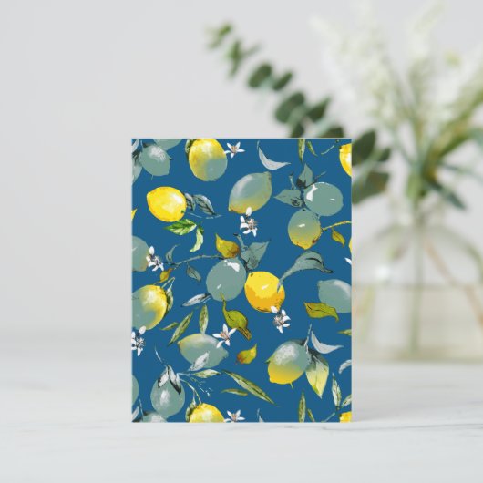 Save The Date citrons aquarelle 29 (Debout devant)