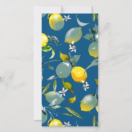 Save The Date citrons aquarelle 29 (Devant)