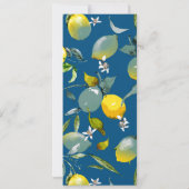 Save The Date citrons aquarelle 29 (Dos)