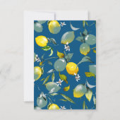 Save The Date citrons aquarelle 29 (Dos)