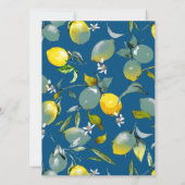 Save The Date citrons aquarelle 29 (Dos)