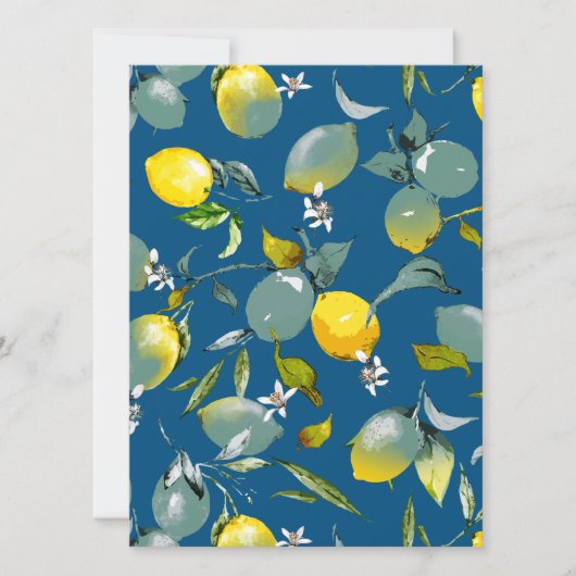 Save The Date citrons aquarelle 29 (Devant)
