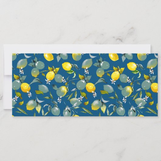 Save The Date citrons aquarelle 29 (Devant)