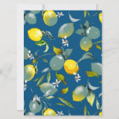 Save The Date citrons aquarelle 29 (Dos)