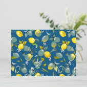 Save The Date citrons aquarelle 29 (Debout devant)