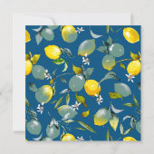 Save The Date citrons aquarelle 29 (Dos)