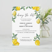 Save The Date Citrons Changer la date de mariage (Debout devant)