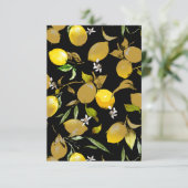 Save The Date citrons d'aquarelle 30 (Debout devant)