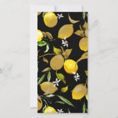 Save The Date citrons d'aquarelle 30 (Dos)