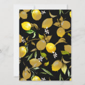 Save The Date citrons d'aquarelle 30 (Dos)