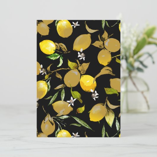 Save The Date citrons d'aquarelle 30 (Debout devant)