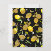 Save The Date citrons d'aquarelle 30 (Dos)