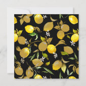 Save The Date citrons d'aquarelle 30 (Dos)
